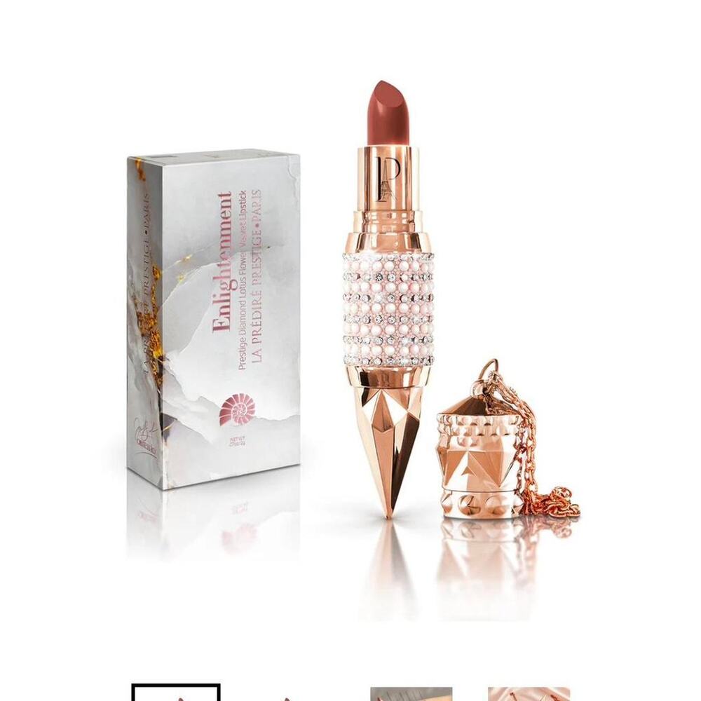La Prestige Paris Enlightenment Prestige Diamond Lotus Flower Velvet Lipstick